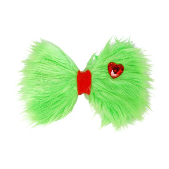 Christmas Hair Hoop Green Fluff Design Lightweight Festive Headband Versatile Cosplay Hair