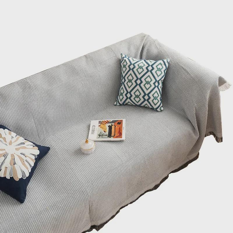 Nordic Style Full Sofa Cover Blanket for Living Room