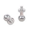 Double 1/4 Screw Universal Adjustable Mount With 360Swivel Ball Head Bracket For Display Monitor Bike Phone Holder