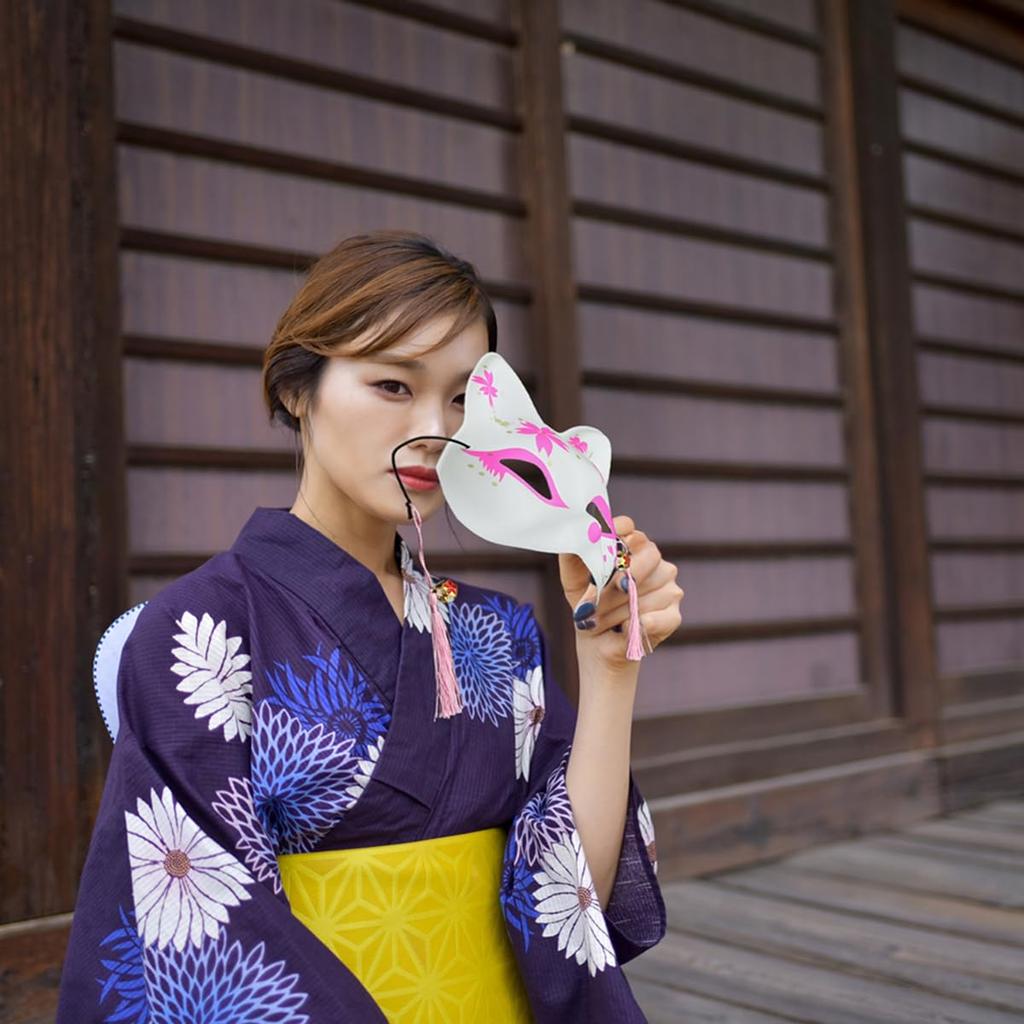 Castle Enterprises Cat Masks Set of 16 Street and (Pink) [Japanese Souvenirs, Festivals, Events, Children's Parties, Stalls, Fairs]