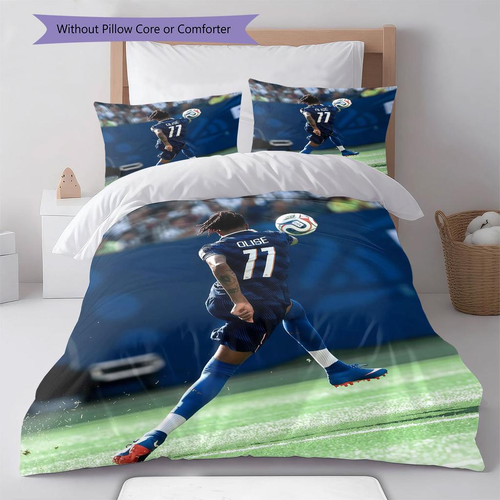 Olise Pattern Bedding Home Decoration Birthday Gift ( 1 duvet cover + 2 pillowcase, without core),fan merchandise.