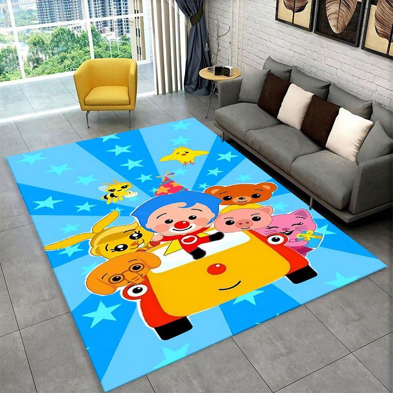 Cute Plim Plim Cartoon Non-Slip Area Rug for Living Room,Bedroom,Playroom,Soft Carpet Floor Mat Home Decor Rug Kids Room Gift