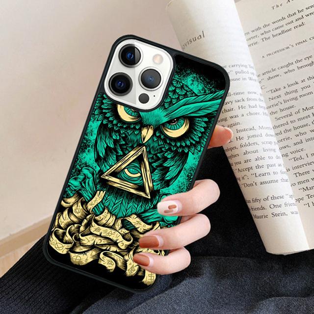 Bird Owl Nature Predator Phone Case Back Cover for iPhone 17 Air 16 15 14 13 11 12 Pro Max Plus Fundas Coque