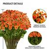 Artificial Sunset Mums Flower UV Resistant Outdoor Fall Decor Waterproof Windproof Never Faded for Garden Porch Decor All Season