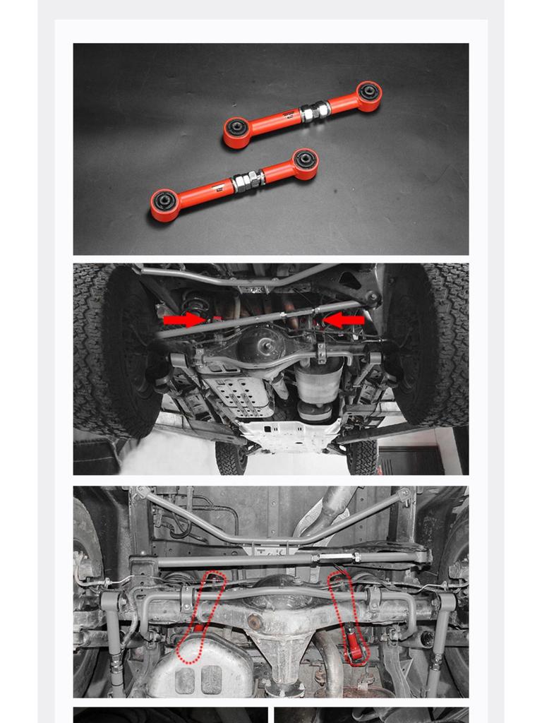 Tank 300 Anti-Roll Bar Upgrade Kit: Adjustable Control Arms, Connecting Rod, Chassis Guard, Swing Arms