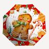 1pc Winter Wonderland Snowman UmbrellaAuto-Open Close, Portable 3-Fold Design, 8-Bone Iron Frame, Outdoor, Festive Gift for Fans, Travelers, Daily Use