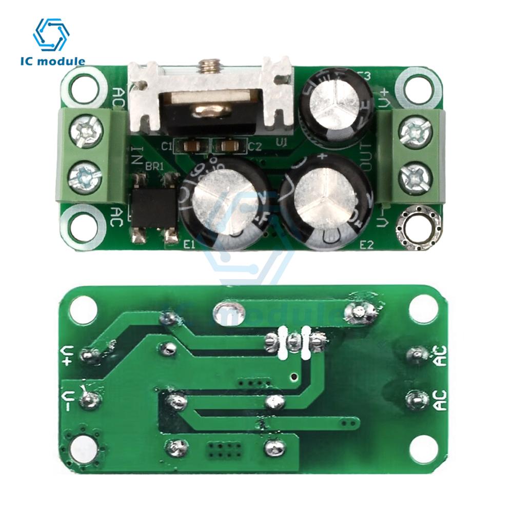 Single regulated power supply module DC 5V 6\V 9V 12V 15V 24V rectifier filter board 7805/ 7809 / 7812/7824  for Audio Amplifier