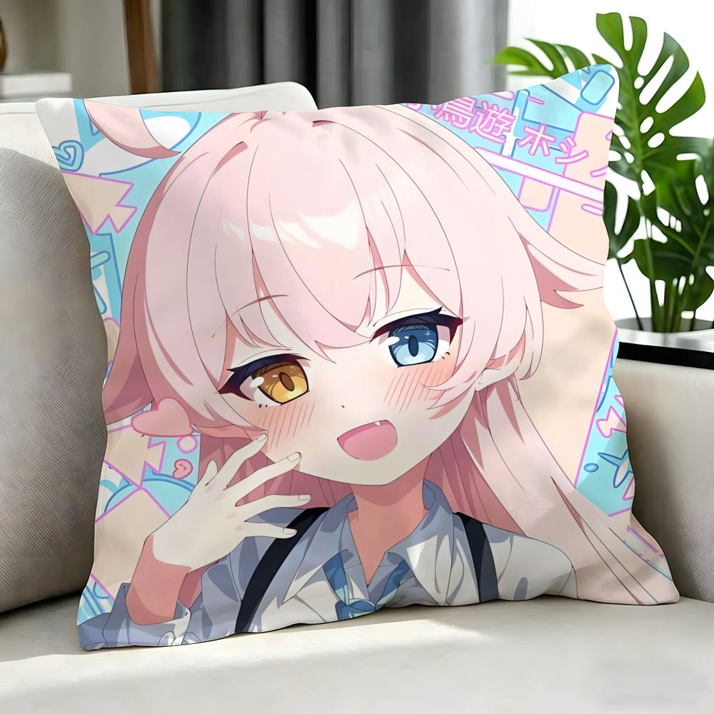Game Takanashi Hoshino Cushion Cover Cushion Cover Set 4Pcs 50x50 45x45 40x40 Pillowcase Decorative Sofa Home Decor