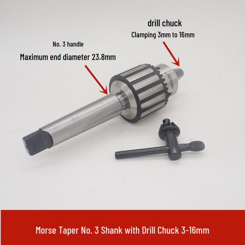 Morse Taper Shank Drill Chuck Set 1-13mm with Bench & Magnetic Drill Compatibility
