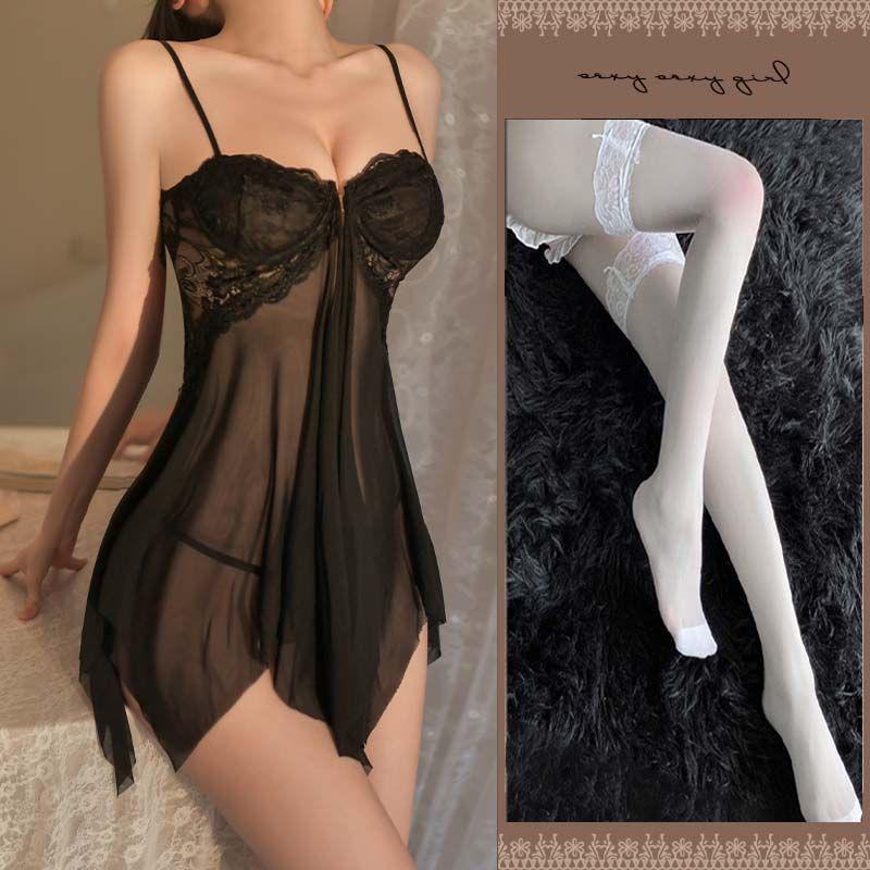 The Violent Consort's Lingerie: Passionate Flirt Nightgown Set for Enhanced Small Busts - Sexy Sleepwear for Women