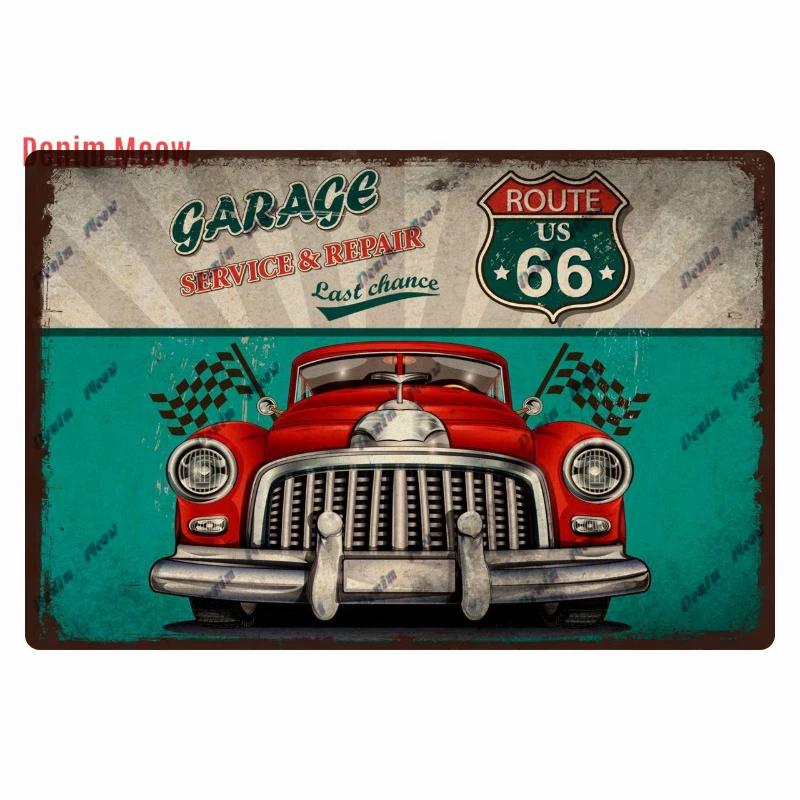 Vintage Metal Sign Plate, Garage Wall Decor, Man Cave, Gas Station Printing, Home Decor, Bar, Pub, Club, Retro, Route 66, WY1