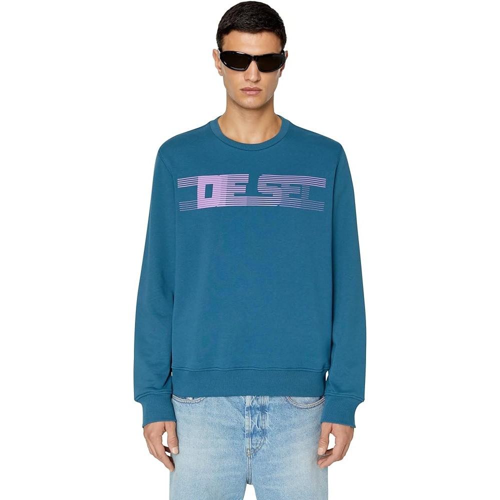Diesel Unisex Adult Striped Logo Sweatshirt