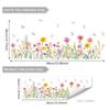 Wall Flower Floral Wall Decorative Wall Decal for Living Bedroom Wall Wallpaper Stickers, Plants, Purple, Lavender, Ball, Blue, Dandelion, Butterfly,