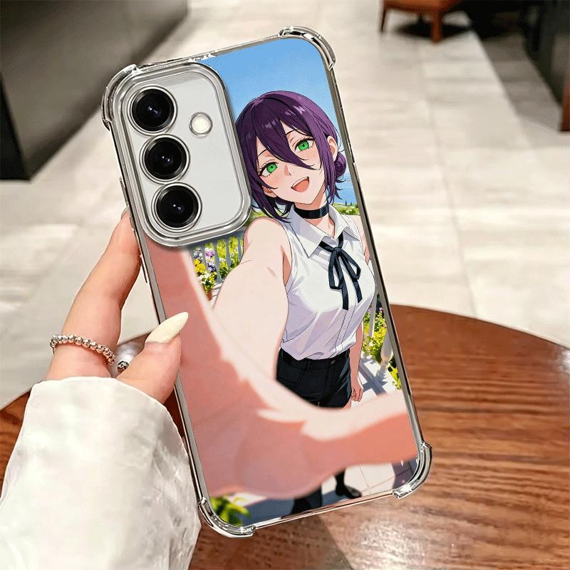 Anime Character R-Reze CSM Plating Phone Case For Samsung A17 A07 A37 A57 A16 A56 A15 A55 A14 A54 A13 A53 A26 A36 A25 A35 A24 A3