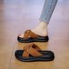 Fashion Women 2025 New Summer Wear Fashion Cool Mop with Skirt To Work on A Soft Bottom Feeling Not Tired Foot Slippers