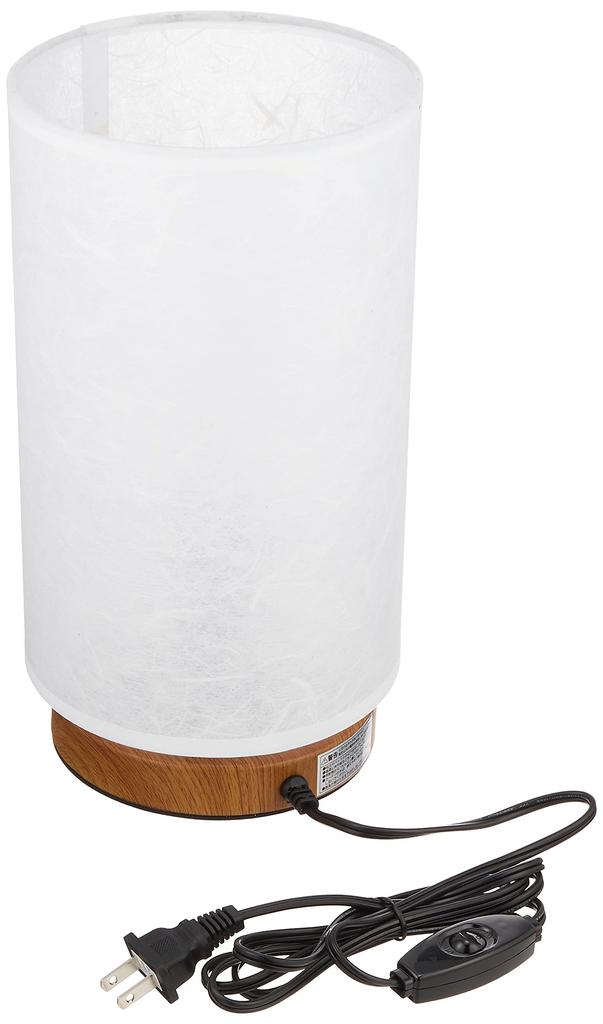 Ohm Electric Table Lamp, Japanese-Style Stand, Cylindrical Type, [Product Number] 06-1394 TT-WN10AW, White