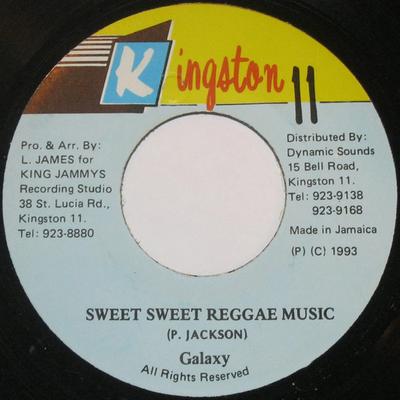 7inch Record GALAXY P - Sweet Sweet Reggae Music None Kingston 11 1993 Jamaica Reggae, Ska & Dub Used