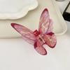 Butterfly Hairpin Female Sweet Wind Temperament Half Tie Hair Grab Clip Disc Hair Back Head Grab Clip