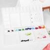 Watercolor Palette Folding Paint Tray Plastic Painting Pallet With 33 Compartmen