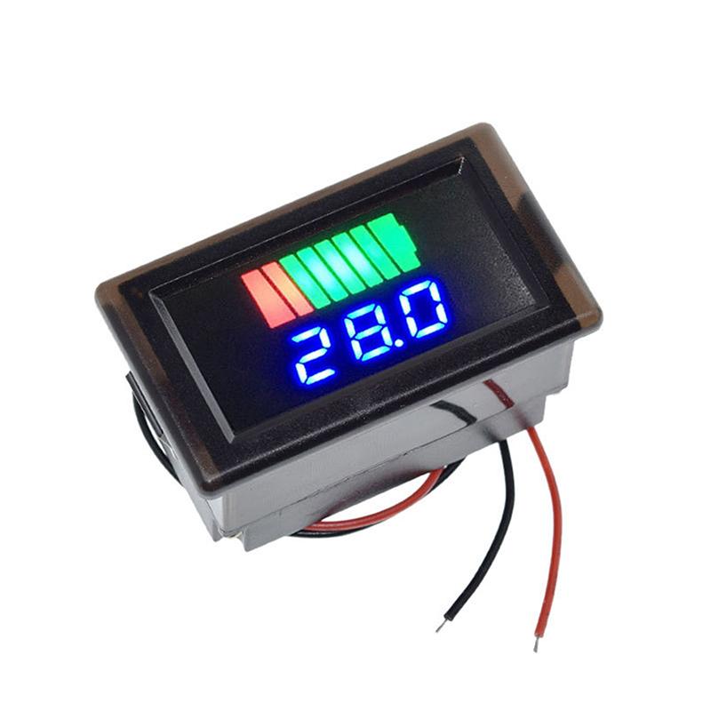 Lcd Digital Voltmeter 12V 24V 60V 72V Waterproof Electric Car Battery Capacity Indicator Lead Acid Power Car Moto Voltage Tester