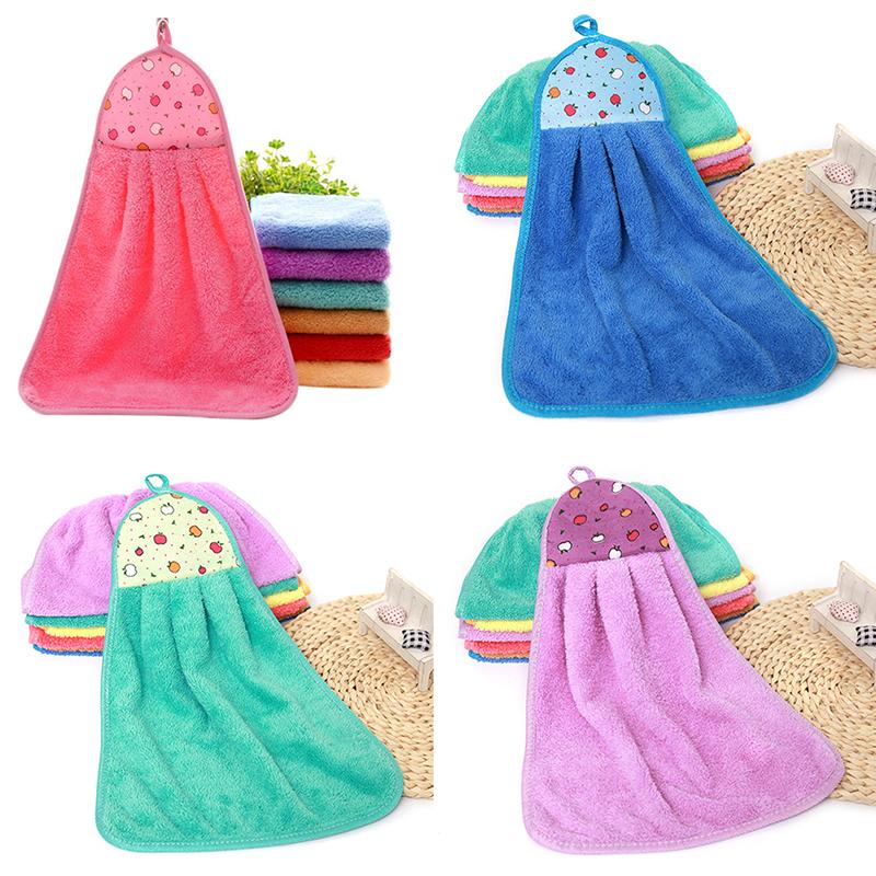 

Кораловий фліс Ванні кімнатні приналежності М який рушник для рук Вбираюча ганчірка Ганчірка-рушник Приладдя для чищення Кухонні аксесуари фіолетовий