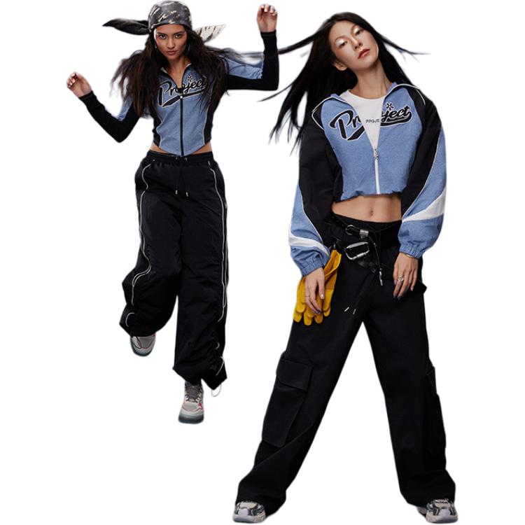 Li Ning Sports Lifestyle Series Solid Color Loose Straight Leg Knit Sports Pants Women Pants Black AYKU670-2