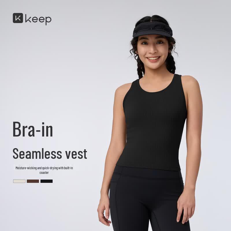 Keep Women s Seamless Quick-Dry Padded Sports Bra M
