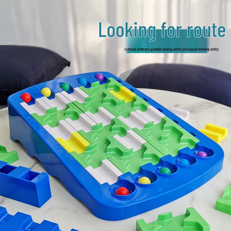Dropshipping Wczesna Edukacja Wyzwanie Labirynt Rodzic-Dziecko: Dziecięca gra stołowa typu puzzle z odnajdywaniem drogi dla przedszkola.