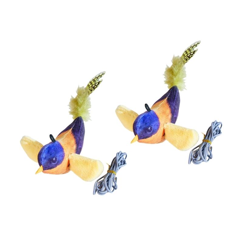 Cats Bird Toy Kitten Squeaky Toy with Sound for Cats Teething Chewing Bird with Sound for Cats to Exercise Gift
