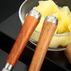 Stainless Steel Potato Masher Wooden Long Handle Multifunctional Manual Carrot Avocado Vegetable Food Mashing Tool Kitchen Gadgets