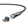 540° Rotating Magnetic 3-in-1 Charging Cable for Android, Apple, and Type-C Devices