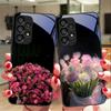Rosa Rosenblüten Für Samsung Galaxy S10 S20 Plus S21 FE S22 S23 S24 FE S25 Ultra Schwarz Gehärtetes Glas Handyhülle Hartschale