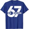 Six Seven 67 Letter Number Print Tshirt Unisex Unisex Retro Minimalist Cotton Short Sleeve Fashion Unisex Daily Streetwear Tops
