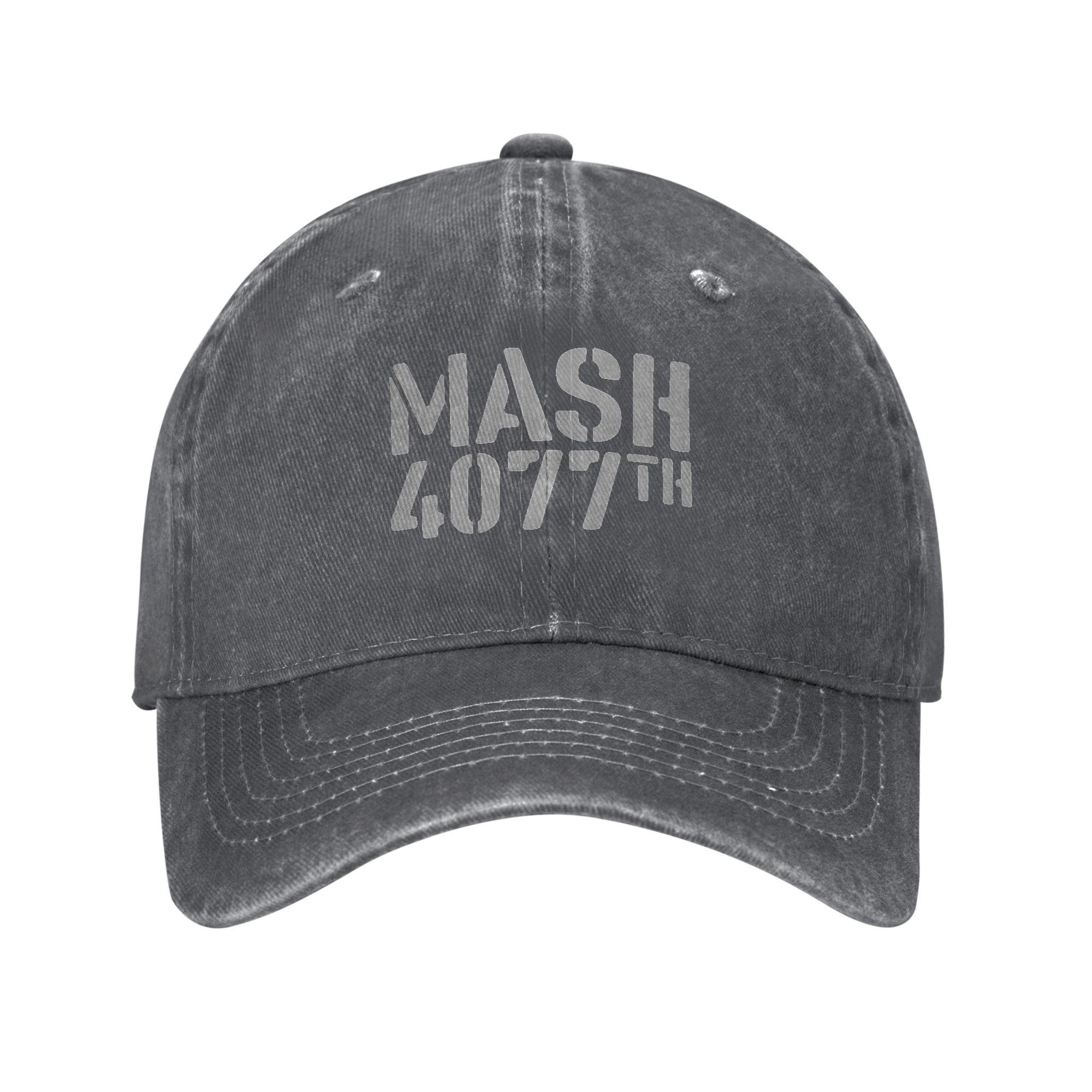 

MASH 4077 Washed Baseball Cap Trendy Sun Trucker Hat Summer Men Women Tennis Skate Baseball Caps One Size темно серый