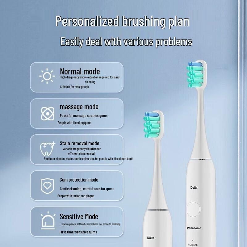 Panasonic EW-DC01-K Sonic Electric Toothbrush CN plug (adapter included)