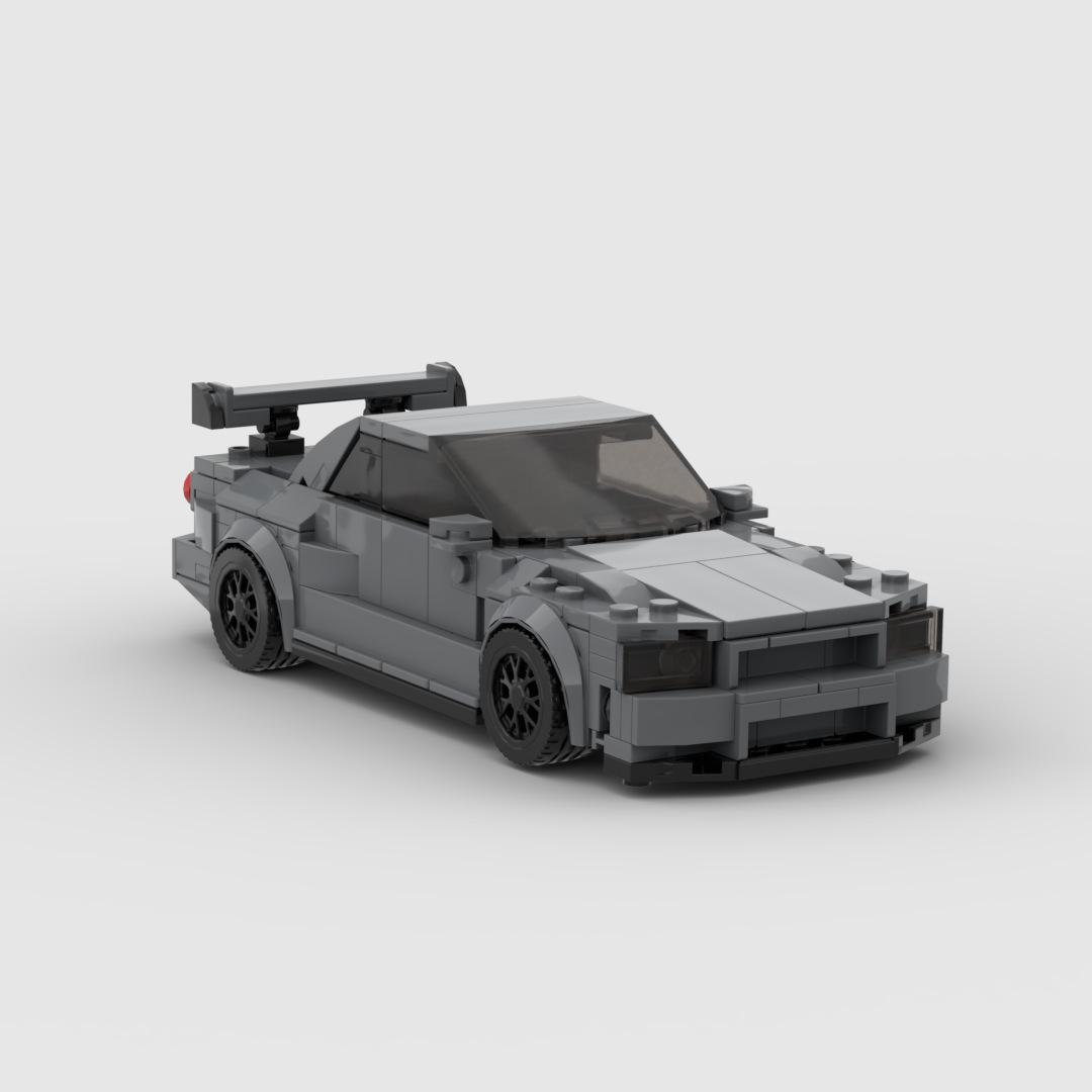 

Скайлайн GT-R (Р34) Совместимые кирпичики LEGO Игрушка для сборки транспортного средства (MOC-130992)