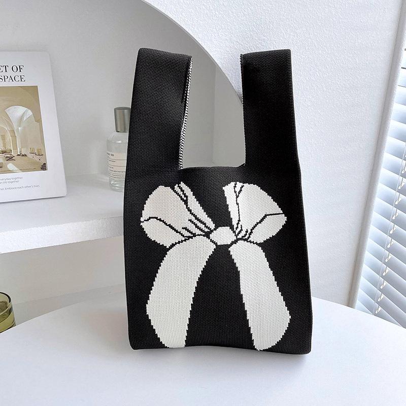 Colorful Knitted Handbags: Women's Fashion Shoulder Bags & Vest Waistcoat Styles