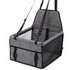 Dog Car Seat Breathable Adjustable Easy Installation Pet Car Booster Seat Basket for Dogs and Cars Black