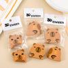 10Pcs Kawaii Capybara Eraser Soft School Supplies Clean Mess Free Stationary Office Student Rubber Eraser For Kids Gift