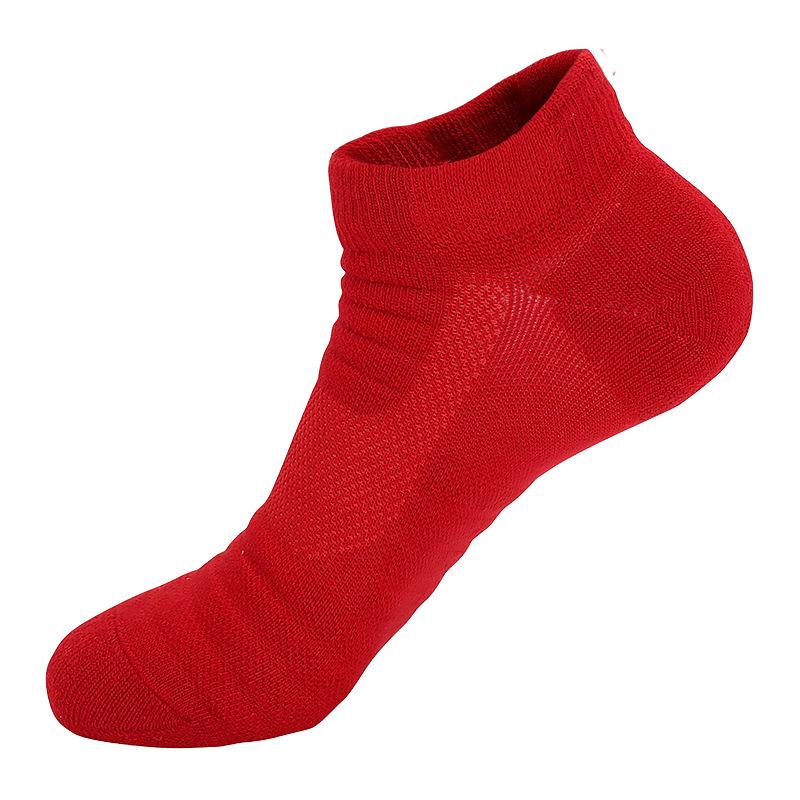 Summer Season Men S Towel Bottom Socks Men S Short Tube Running Socks Terry Badminton Socks Sports Socks Men S Onesize красный