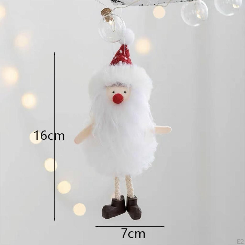 Lovely Plush Doll Pendant Christmas Tree Hanging for Office Fireplace Hallway Window