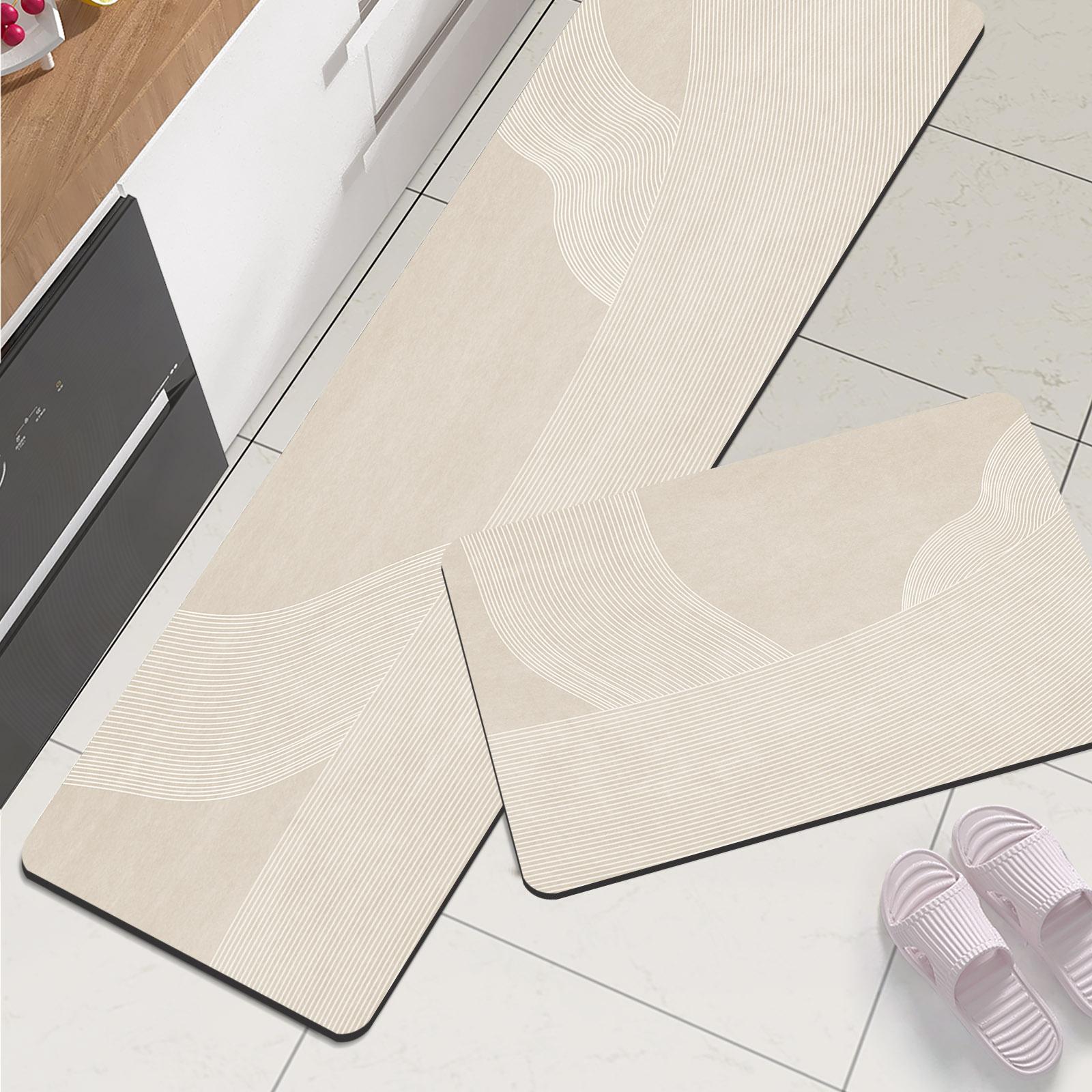 

Luxury Kitchen Mat Waterproof Absorbent Kitchen Rug Non-slip Room Rugs Floor Mats For Living Room Washable 40CMx60CM