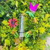 Premium Metal Rain Measurement Instrument Showcasing A Pretty Bird Figure Perfect For Outside districts And Adornment