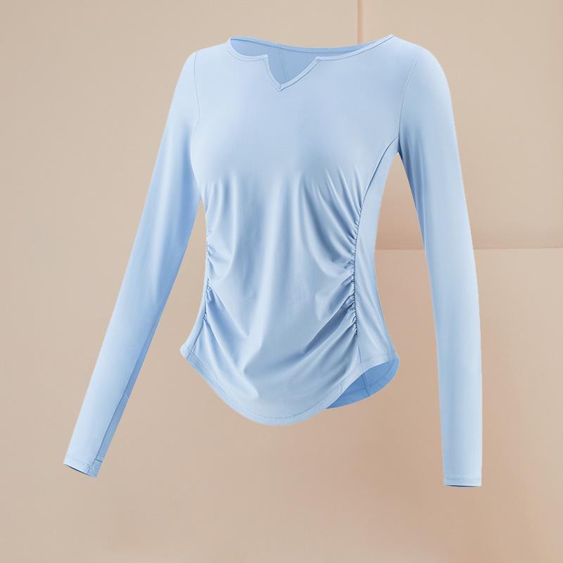 Women's Autumn/Winter Quick-Dry Yoga and Pilates Top - Long-Sleeved Fitness and Running T-Shirt