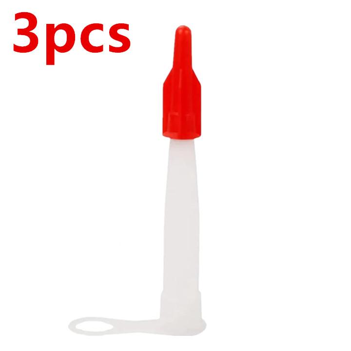

Durable Caulking Gun Universal Red Nozzles Cap Plastic Glass Glue Tips Mouth Improvement Construction Tool for Filling Gap