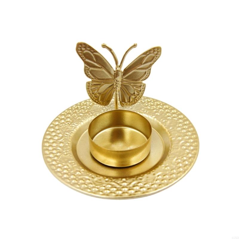 62KD Iron Holder European Leaf Butterfly Stand for Wedding Gift