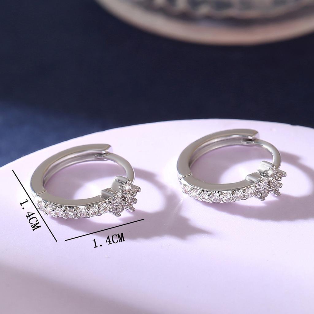 European and American personalized geometric flower versatile earrings for women