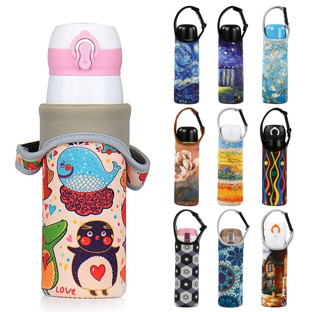 Portable Vacuum Cup Sleeve Multiple Colors Water Bottle Case Insulat Bag Bottle Pouch Camping