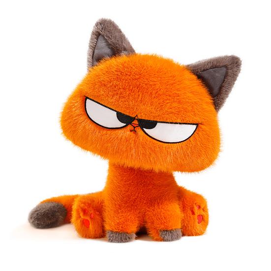 Cool Cat Plush Toy Soft Stuffed Animal for Kids Cute Kitten Doll PP Cotton Birthday Gift for Boys Girls Fun Desk Decor
