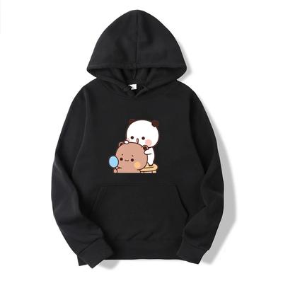 Unisex Hoodies mit süßem Bären-Print, lässig, für Teenager, Kawaii, Kapuzenpullover, Winter & Frühling, langärmelig, Hip-Hop, warme Hoodies